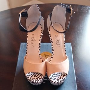 Women's size 8 wedge heels